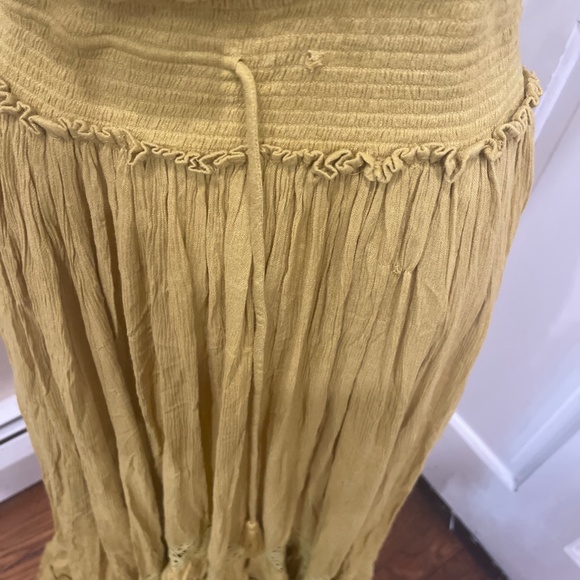 Free People Santa Maria Maxi Dress Endless Summer XSmall Gold NEW - Picture 7 of 7